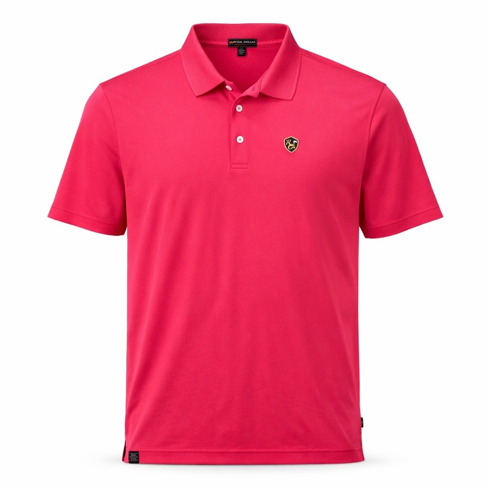 Peter Millar Summer Comfort Polo Shirt Men XXL Pink Golf Performance Preppy